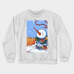 The First Snowman of the Season! Crewneck Sweatshirt